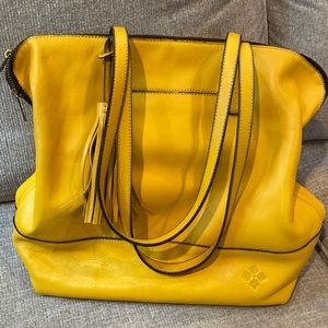 Patricia Nash Yellow Leather Shopper